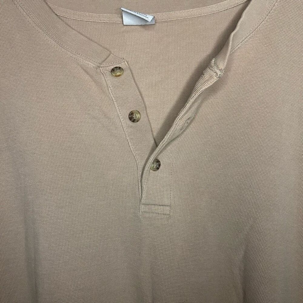 Carhartt Brown Long Sleeve Henley Utility Shirt Size 2XL Workwear Cotton - Picture 8 of 12